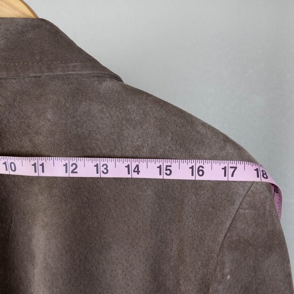 Vintage St. John’s Bay Suede Blazer – Taupe - Picture 9 of 15